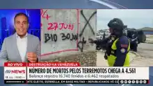 Número de mortos por terremotos na Venezuela sobe para 4.561 | TEMPO REAL