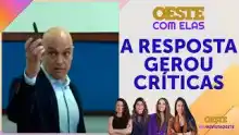 Moraes responde sobre celular na votação; bancada critica postura do ministro
